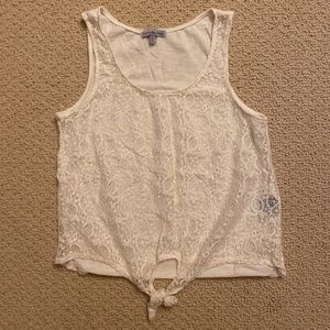 2/$10 Charlotte Russe Lacey Knot Tank Top